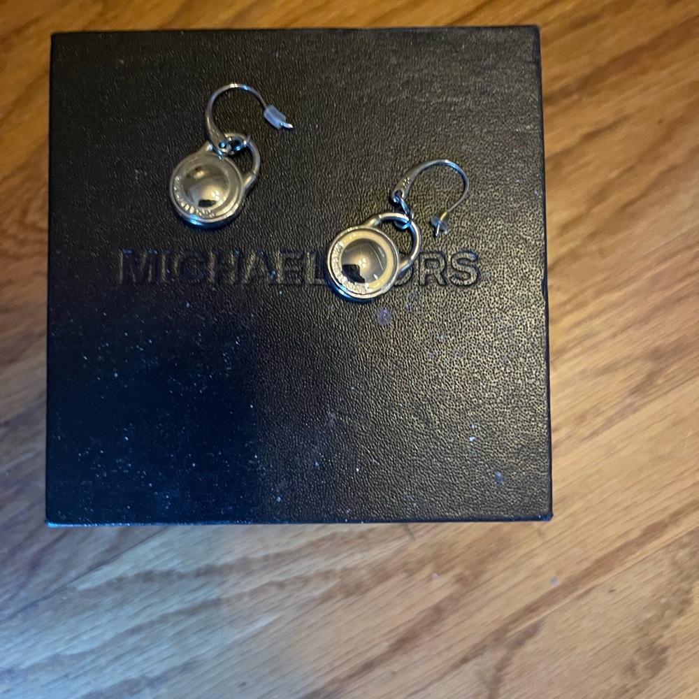 Michael Kors Silver Drop Earrings